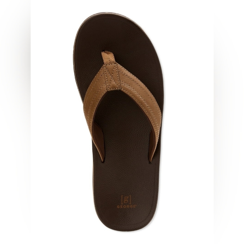 George Men's Comfort Thong Sandals sz 10